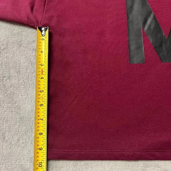 Michael Kors Merlot Cropped Oversized Hoodie - Picture 8 of 10